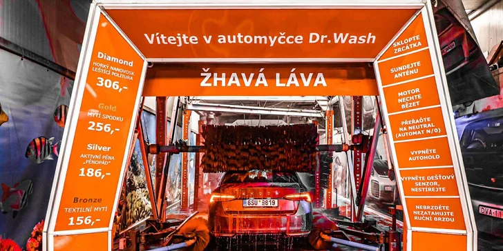Automyčka Dr. Wash v Mladé Boleslavi: na výběr 4 programy