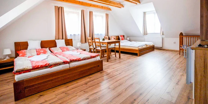 Pobyt v moderním apartmánu v Českém Krumlově až pro 5 osob