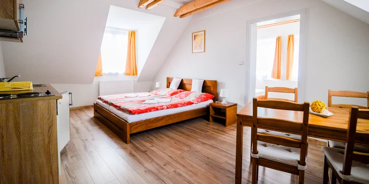 Pobyt v moderním apartmánu v Českém Krumlově až pro 5 osob