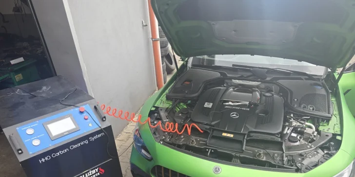 Dekarbonizace motoru vodíkem vč. dezinfekce interiéru a klimatizace ozonem