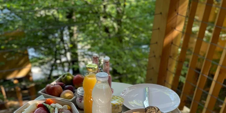 Unikátní pobyt v korunách stromů v Maďarsku: snídaně, privátní vířivka i sauna