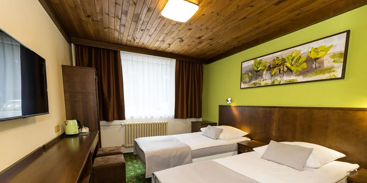 Horský hotel u Pece pod Sněžkou: snídaně či polopenze a 90 min. wellness