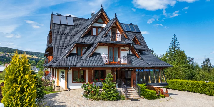 Hotel Eco Tatry v údolí Kościeliska v polských Tatrách: hodina ve wellness a snídaně