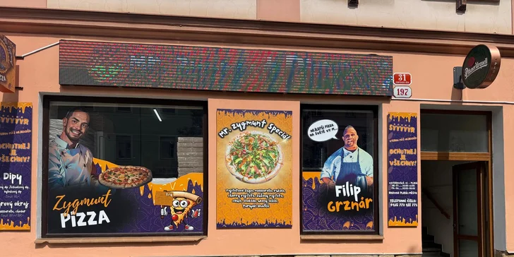 Pořádná nálož pizzy dle vlastního výběru: 2 x velká pizza nebo 1/4 na malý hlad