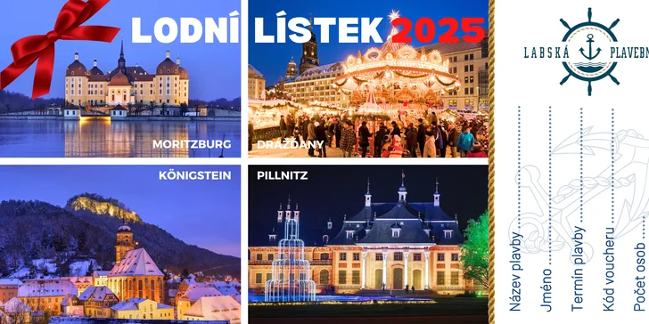 Adventní plavba na vánoční trhy do historických Drážďan, s obědem a průvodcem po celý den, autobusem zpět