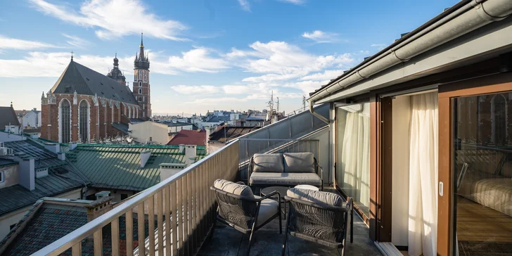 Designové apartmány v historickém centru Krakova se snídaní či polopenzí
