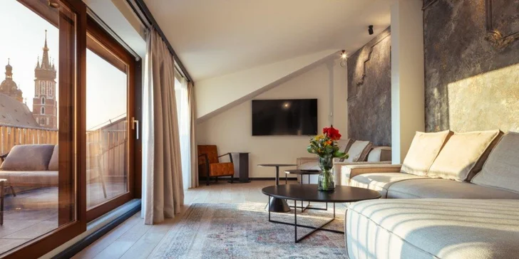 Designové apartmány v historickém centru Krakova se snídaní či polopenzí