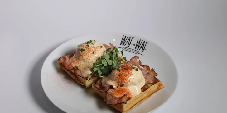 Brunch podle výběru s nápojem i milkshakem ve Waf-Waf v Praze, Liberci či Ostravě