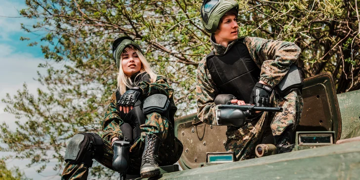 4 hodiny paintballu v Brně s komplet výbavou, kuličkami a občerstvením