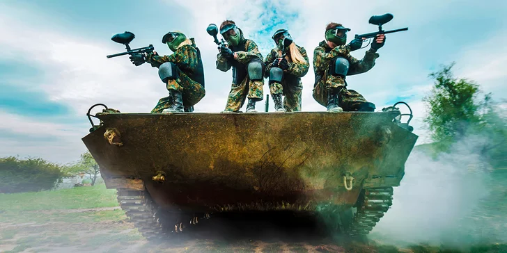 4 hodiny paintballu v Brně s komplet výbavou, kuličkami a občerstvením