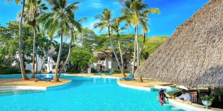 Dovolená v Keni vč. letenek: 5* hotel s all inclusive, přímo u Diani Beach