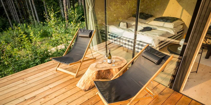 Tiny house na Sázavě: cedrová sauna, možnost snídaní i grilování