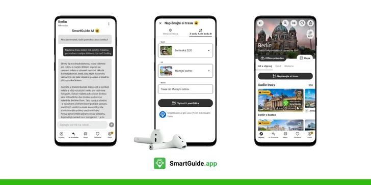 Premium členství v cestovatelské aplikaci SmartGuide: měsíc či rok