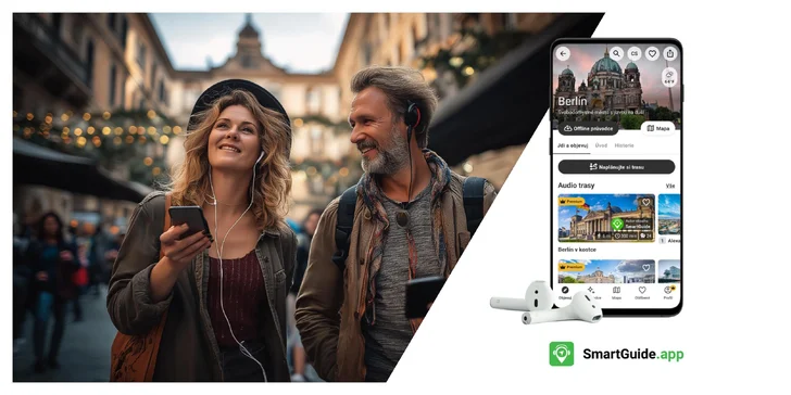 Premium členství v cestovatelské aplikaci SmartGuide: měsíc či rok
