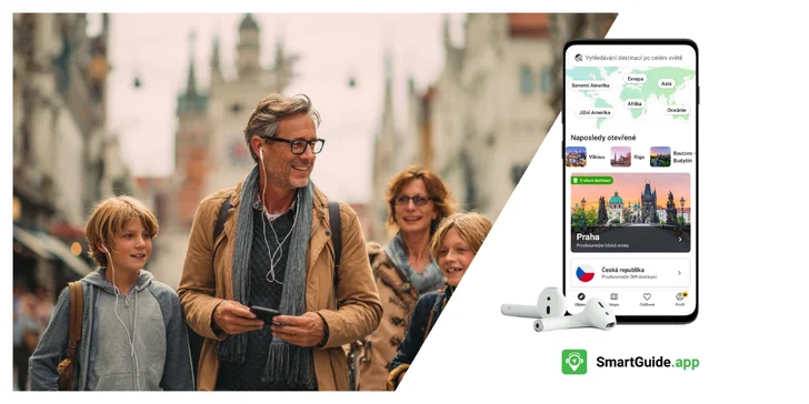 Premium členství v cestovatelské aplikaci SmartGuide: měsíc či rok