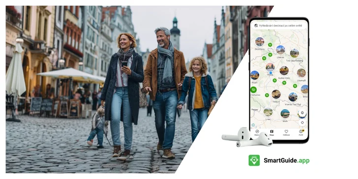 Premium členství v cestovatelské aplikaci SmartGuide: měsíc či rok