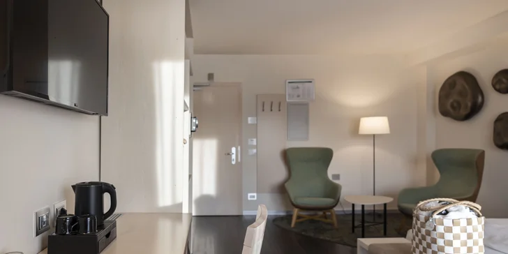 Adults only hotel v italském Trentinu: polopenze a krásné wellness centrum, 4 km od sjezdovek