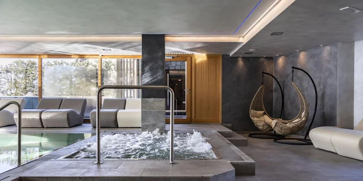 Adults only hotel v italském Trentinu: polopenze a krásné wellness centrum, 4 km od sjezdovek