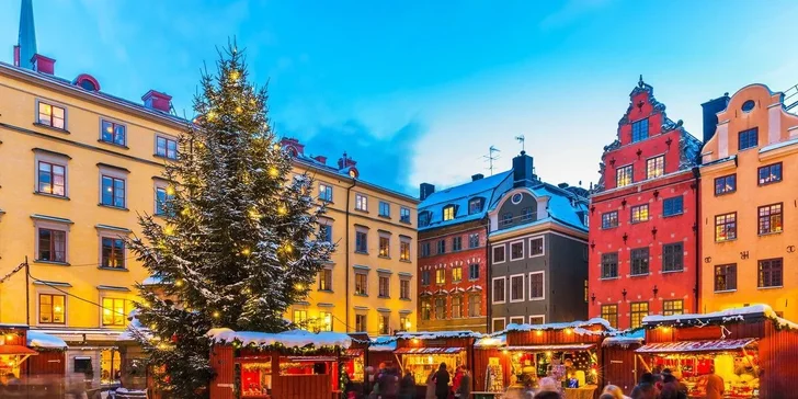 Na trhy i do námořního muzea: adventní zájezd do Stockholmu, 2 noci se snídaní, letenky