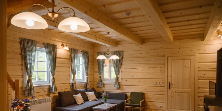 Pobyt v Jeseníkách: apartmány v roubence s koupacím wellness sudem