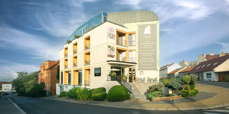 Pobyt v Praze: elegantní hotel v Troji se snídaní a welcome drinkem