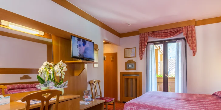 Na lyže do Pinzola: hotel blízko sjezdovky, polopenze, zábavný program a slevy do wellness