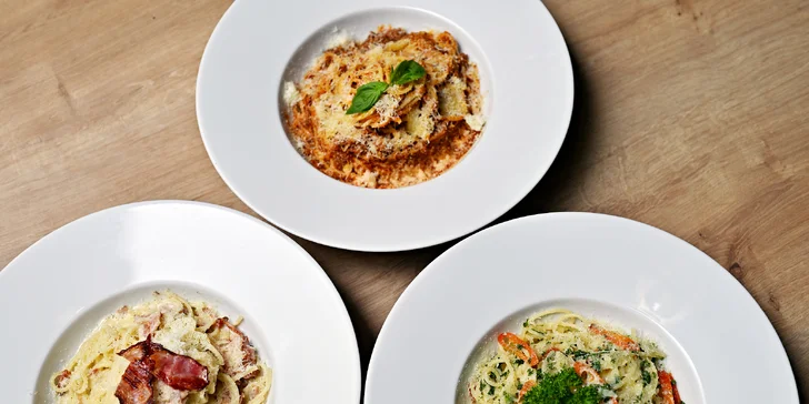 Ochutnejte Itálii: spaghetti carbonara, bolognese nebo gnocchi dle vlastního výběru