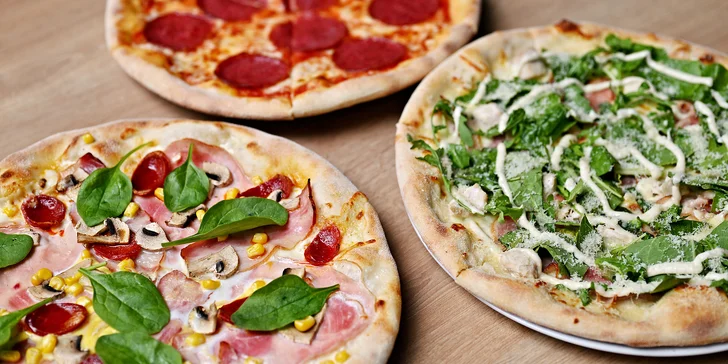 Italská pizza dle vlastního výběru pro 1 až 2 osoby: tuňáková, vegetariana i diavola