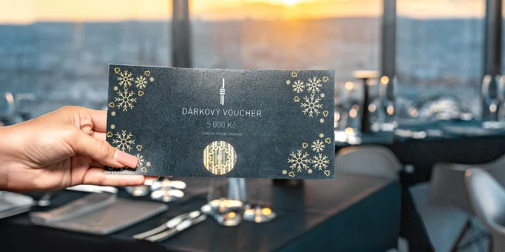 Dárkové poukazy na jídlo i nápoje ve 3 restauracích Žižkovské věže: Miminoo, Oblaca a Bistro 66