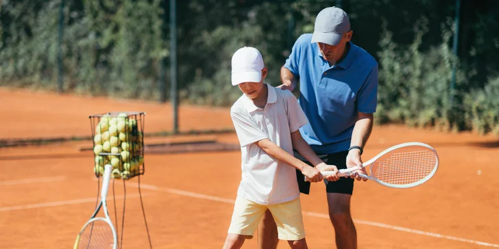 Privátní tenisové lekce s trenérem: 60 minut pro 1 nebo 2 osoby