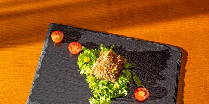 5chodové menu v zámecké restauraci i privátní relaxace pro dva