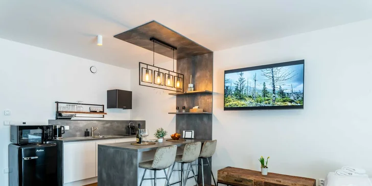 Pobyt v srdci Krkonoš: luxusní apartmány ve Vrchlabí pro 2 až 6 osob