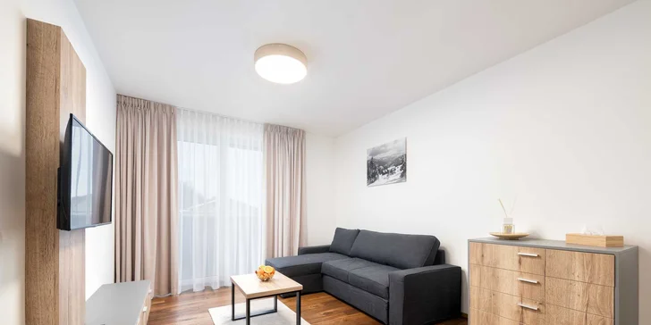 Pobyt v srdci Krkonoš: luxusní apartmány ve Vrchlabí pro 2 až 6 osob