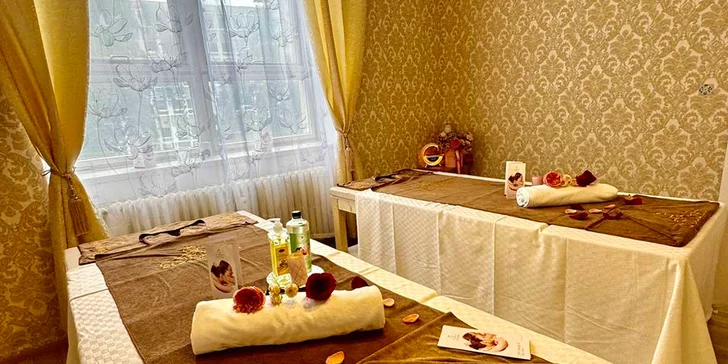 Thajské masáže: tradiční, olejová nebo párová v délce 60 nebo 90 min.
