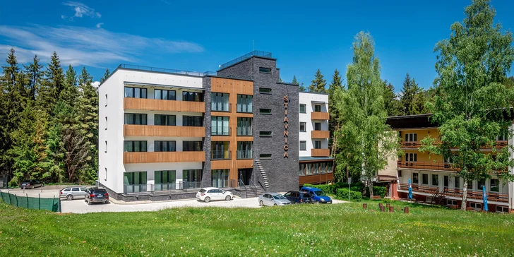 Pohoda na Liptově s bazénem a wellness: apartmán s kuchyňkou až pro 4 osoby