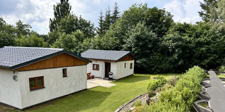 Dovolená u Lipna: bungalov či apartmán se vstupem do wellness