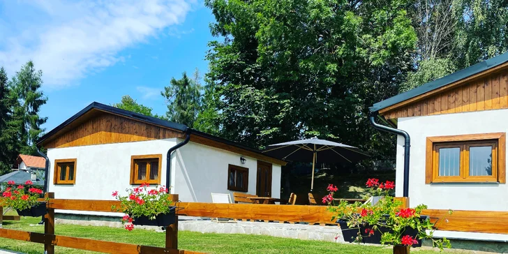 Dovolená u Lipna: bungalov či apartmán se vstupem do wellness