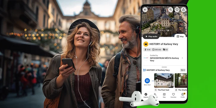 Premium členství v cestovatelské aplikaci SmartGuide: měsíc či rok