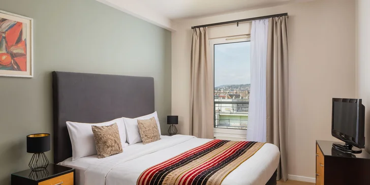Oceňovaný rodinný apartmánový hotel v Budapešti: prostorné apartmány s terasou i snídaní