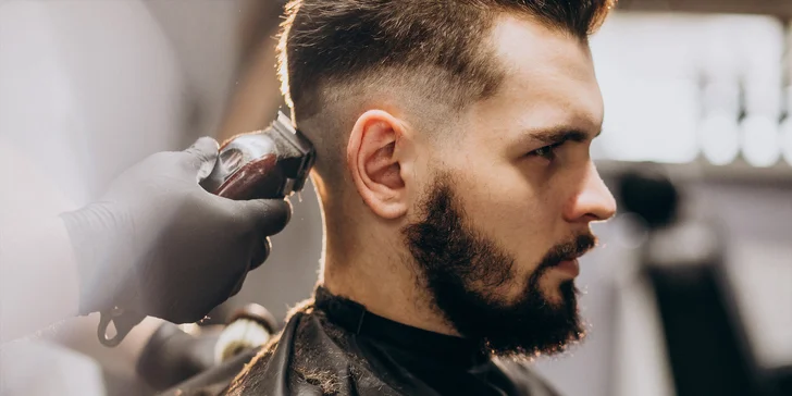 Pánský střih i vč. stylingu v elegantním salonu: nůžkami, strojkem i kombo