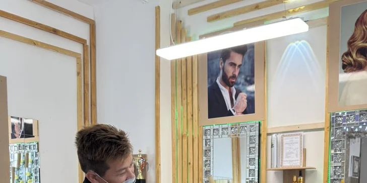 Pánský střih i vč. stylingu v elegantním salonu: nůžkami, strojkem i kombo