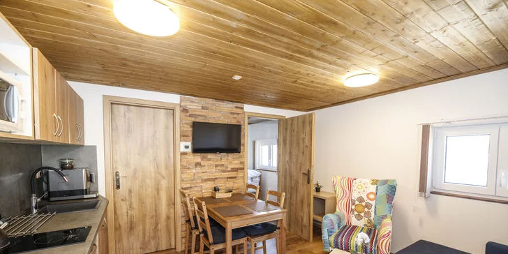 Dovolená u Lipna: bungalov či apartmán se vstupem do wellness
