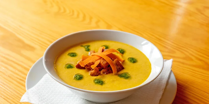 5chodové degustační menu: bůček na pivu, jelení hřbet i malinový sorbet