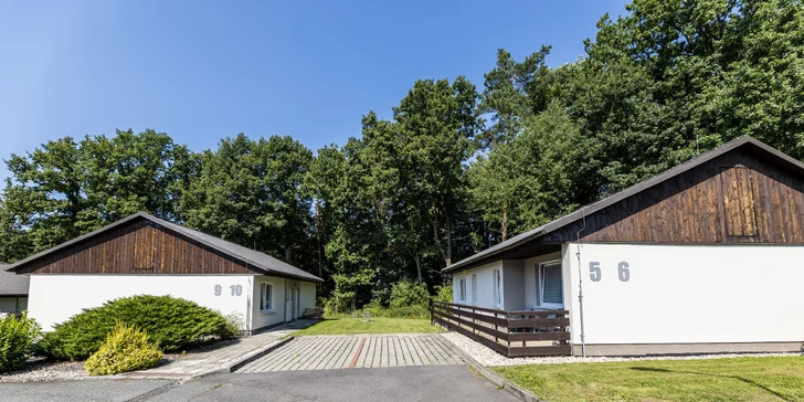 Dovolená v Železných horách: vila nebo chatka, venkovní bazén a wellness, varianty se snídaní