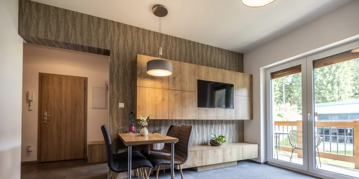 Pobyt plný pohody ve stylovém apartmánu v srdci lyžařského střediska Jasná pro 2–4 osoby