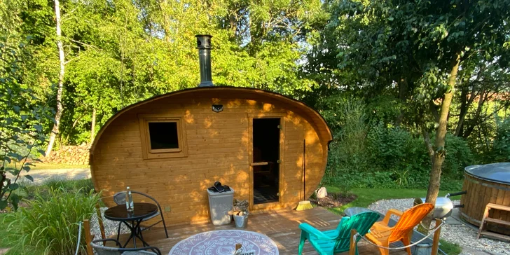 Tiny House s výhledem do krajiny Podkrkonoší i s možností soukromé sauny