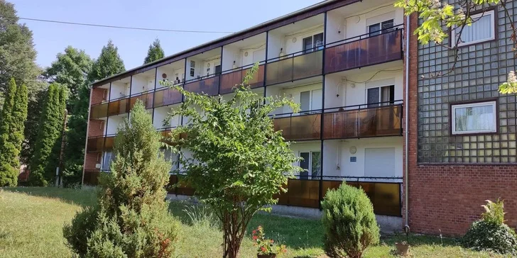 Apartmán v maďarském Harkány: vlastní doprava či autobus, 220 metrů od termálních lázní