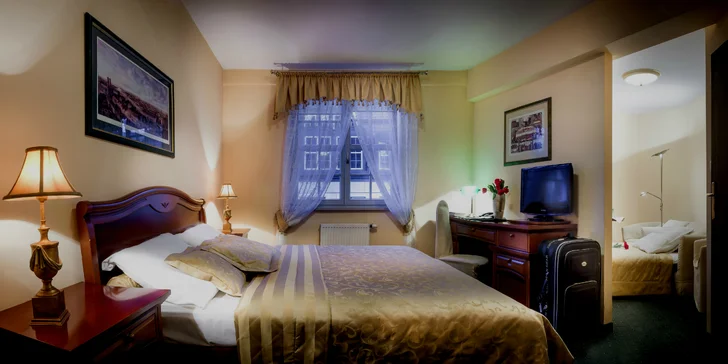 4* hotel se snídaní a možností sauny v historickém centru Wrocławi