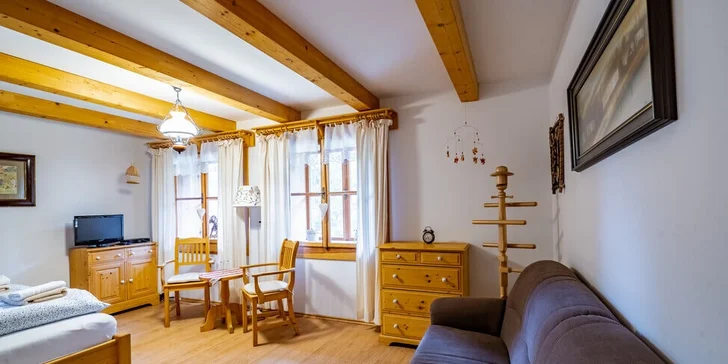 Tradiční ubytování v Beskydech: krásné apartmány až pro 6 osob a vstup do bazénů