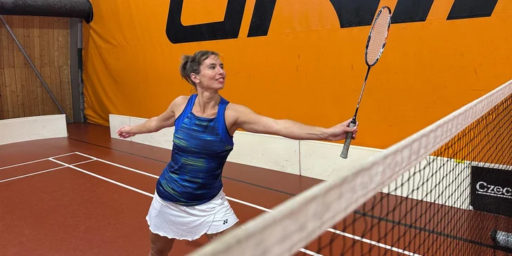 Individuální lekce badmintonu s Dominikou Koukalovou pro 1 nebo 2 osoby, areál Hamr v Braníku